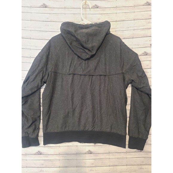 Nike Sportswear Windrunner Mens L Hooded Nylon Jacket 382228-010 Black Full Zip - Picture 4 of 16